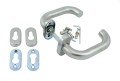 Klamko-klamka 102OV INOX z rozetkami