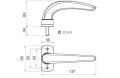 Klamko-klamka FAPIM HORUS 2051 schemat