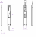 Rygiel nawierzchniowy FAPIM 3722A 140x22x8 schemat