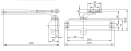 Samozamykacz ASSA ABLOY DC120 z ramieniem standard schemat.png