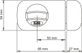 Zamek wierzchni LOB TZ51 50mm zatrzaskowy schemat.png